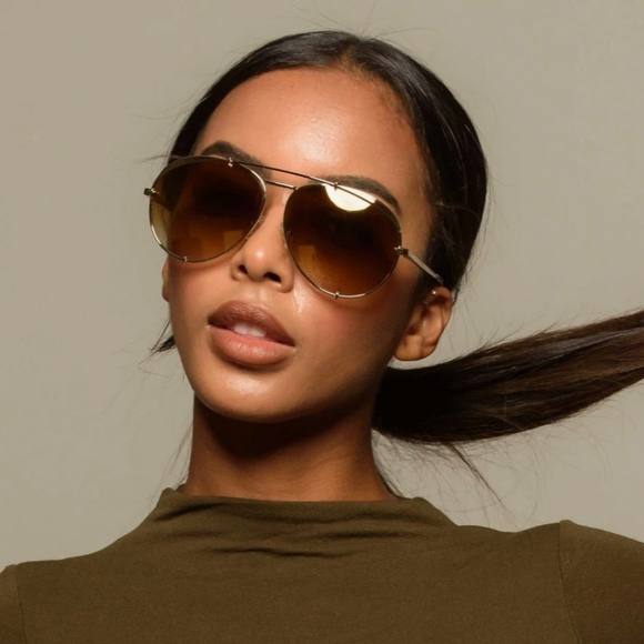 Diff Eyewear Accessories Diff Koko Gold Frame With Brown Gradient